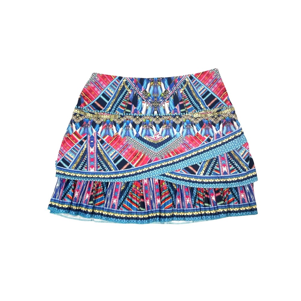 Lucky in Love pleated printed skorts skirt Size L pickleball tennis golf